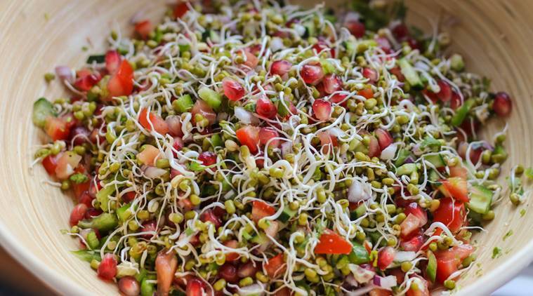 sprout moong salad