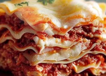 Italian dish lasagna